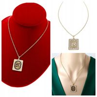 @1365c Złoty łańcuszek 42+5 naszyjnik stal chirurgiczna celebrytka