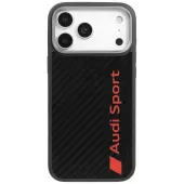 etui audi r8 carbon fiber magsafe do iphone 17 pro max - czarne
