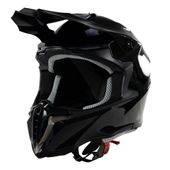 Kask na skuter motocyklowy szczękowy zamknięty BB806 CROSS M czarny połysk