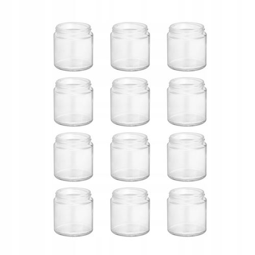 Słoik pojemnik szklany bezbarwny do zalewu świec 120ml zestaw 12 sztuk na Arena.pl