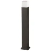 Lampa ogrodowa E27 stojąca słupek kwadrat grafit NEW YORK 44cm IP44 POLUX