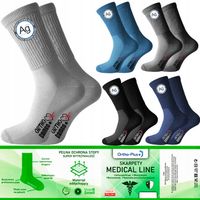 5X Skarpety Bezuciskowe Medyczne Bambusowe POLSIE AG+ Srebro Antyzapachowe