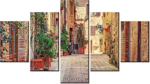 75CM 120 OBRAZ 5 ELEM STARA ALEJKA TOSKANII ŚCIENNY DRUK na Arena.pl