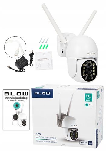 ZEWNĘTRZNA OBROTOWA KAMERA BLOW WIFI IP 5MP ULTRA HD AUDIO IP66 ICSEE ZOOM na Arena.pl