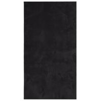 Dywan HUARTE z krótkim włosiem, czarny, 80x150 cm
