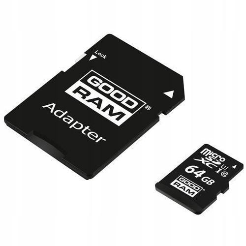 goodram karta pamięci microsd 64gb cl10 uhs i + adapter na Arena.pl