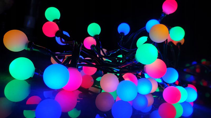 LAMPKI CHOINKOWE KULKI 50 LED 8 FUNKCJI WEW/ZEW zdjęcie 5