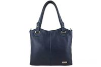 Codzienna duża torebka damska - Granatowa