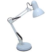 Stojąca LAMPA stołowa SAMSON 4211 Rabalux regulowana LAMPKA biurkowa metalowy reflektorek loftowy biały