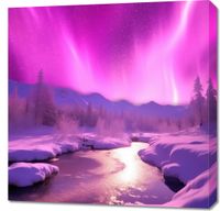 Obraz 70x70cm Aurora Nad Niebiem