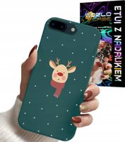 ETUI CASE DO IPHONE 7+ 8+ PLUS - ŚWIĄTECZNE WZORY RENIFER MIKOŁAJ PREZENT