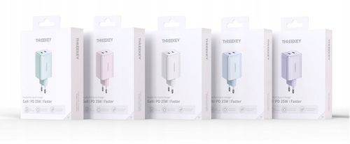 Ładowarka sieciowa USB-C dwa wejścia 35W 3A biała szybkie ładowanie PD na Arena.pl