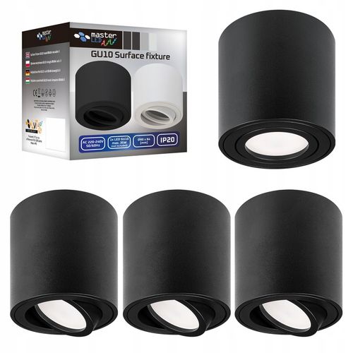 4x OPRAWA NATYNKOWA GU10 HALOGENOWA SPOT SUFITOWA tuba ruchoma na na Arena.pl