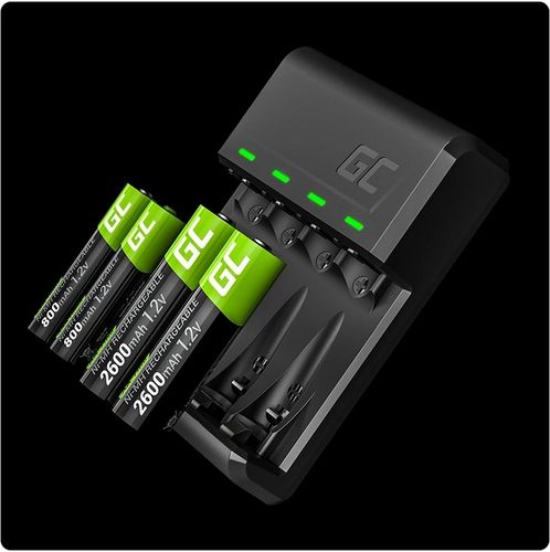 ŁADOWARKA AKUMULATORKÓW BATERII AAA AA + 6x AKUMULATORKI 2600mAh AA R6 na Arena.pl