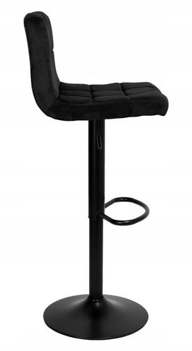 KRZESŁO BAROWE OBROTOWE HOKER WELUROWY REGULOWANE PIKOWANE KUCHENNY na Arena.pl