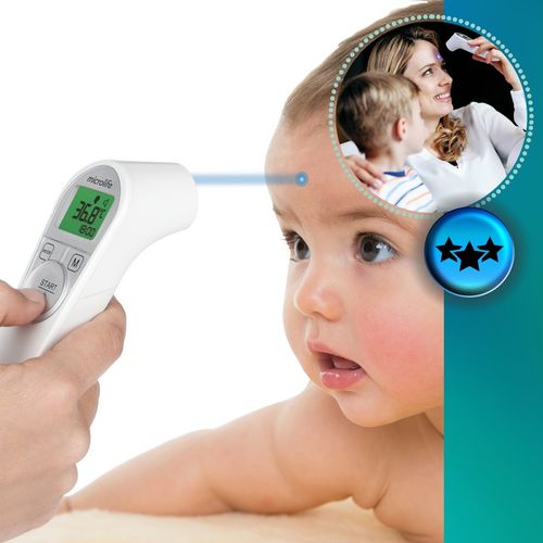 Termometr Bezdotykowy LED Elektroniczny Dokładny Cyfrowy 3sek Microlife na Arena.pl