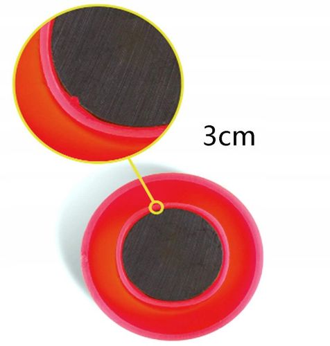 Magnesy na lodówkę do tablic okrągłe mix kolorów 30 mm 40 sztuk na Arena.pl