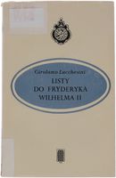 Girolamo Lucchesini Listy do Fryderyka Wilhelma II 1988