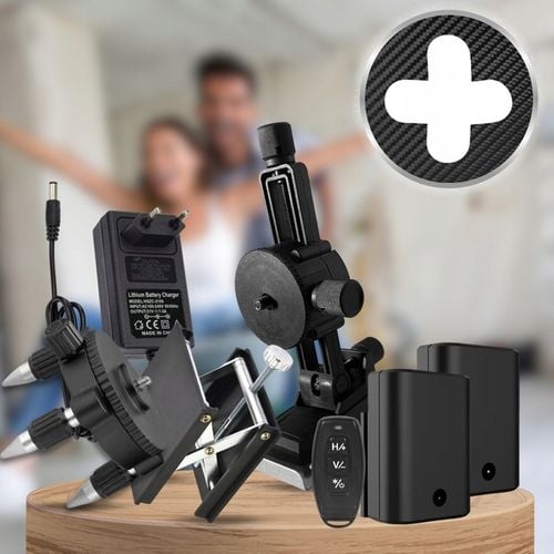 POZIOMNICA LASEROWA POZIOMICA 4D 16 LINII KRZYŻOWA 360 LASER ZESTAW na Arena.pl