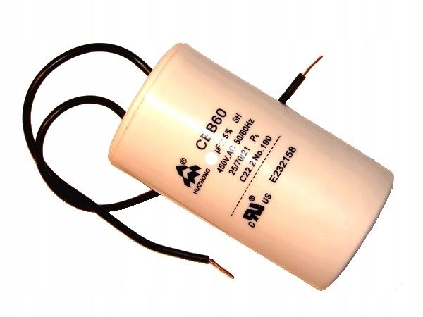 45uF KONDENSATOR ROZRUCHOWY do silnika 450V CBB60 zdjęcie 1