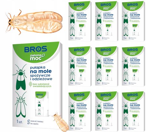 bros - zielona moc pułapka na mole spożywcze i odzieżowe - 10 szt. na Arena.pl