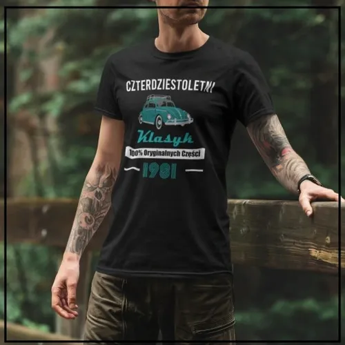 PREZENT NA 30 40 50 60 70 URODZINY DLA TATY FACETA MĘSKA KOSZULKA KLASYK na Arena.pl