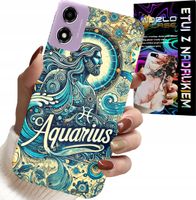 ETUI DO MOTOROLA MOTO E14 - ZNAK ZODIAKU, WODNIK, ASTRONOMIA PLECKI