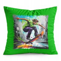PODUSZKA ZIELONA PREZENT - DESKOROLKA SKATE SPORT OLLIE