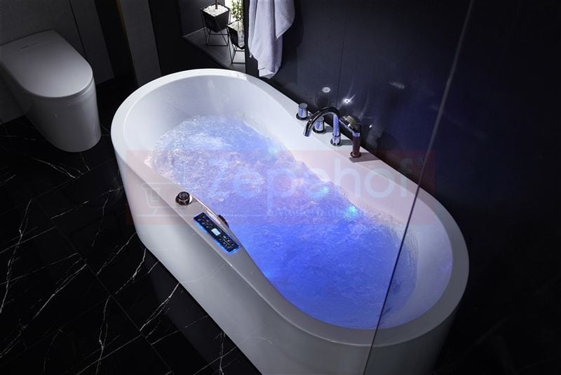 PIĘKNA OWALNA WANNA Z HYDROMASAŻEM 170X80 z 1 ODLEW GRZAŁKA zdjęcie 7
