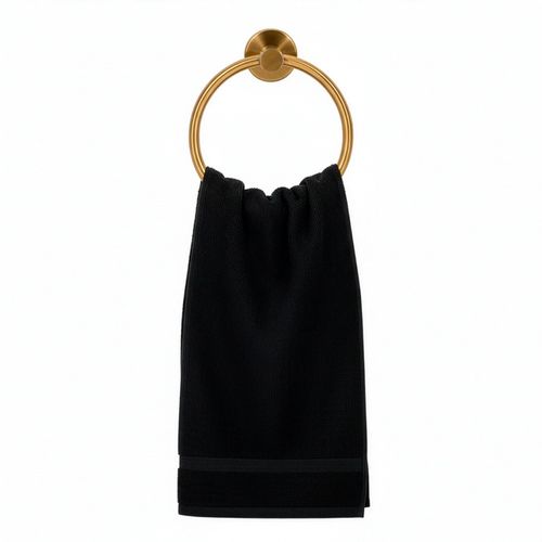 Wieszak na ręczniki, łazienkowy okrągły, uchwyt na ręczniki, złoty na Arena.pl