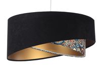 Lampa wisząca BLACK PATTERN czarna/złota