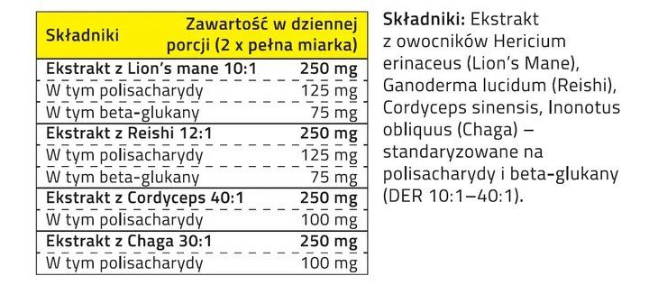Proton Labs 4 MUSHROOM BLEND 60g zdjęcie 2