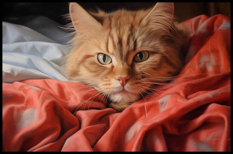 Plakat 91,5x60cm Mruczący Spokój zdjęcie 2