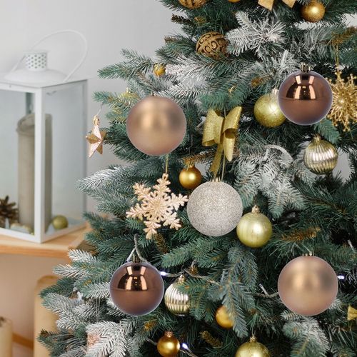 BOMBKI choinkowe plastikowe na choinkę brązowe różne rozmiary 26 sztuk na Arena.pl