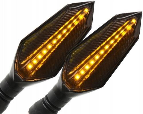 4X KIERUNKOWSKAZY MOTOCYKLOWE SKUTERA QUAD MOTOR DYNAMICZNE LED HOMOLOGACJA na Arena.pl