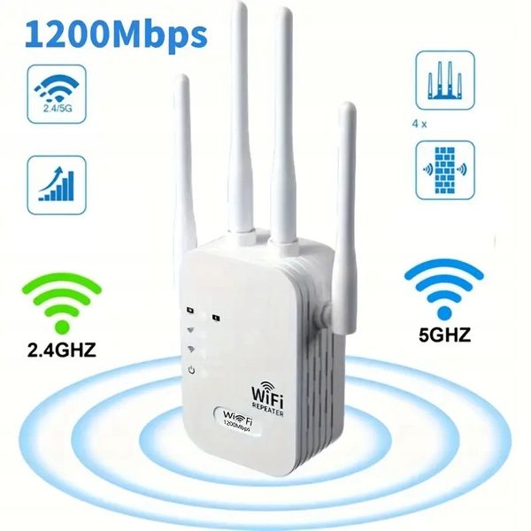 Repeater WZMACNIACZ SYGNAŁU WIFI 1200mb/s aż 4 anteny ROUTER zdjęcie 10
