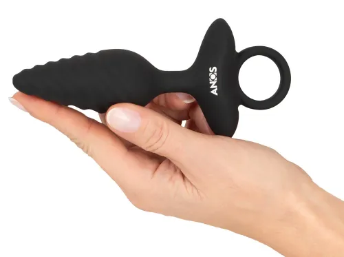 anos plug twisted flexible silikonowy wibrujący, czarny 14,8 cm na Arena.pl