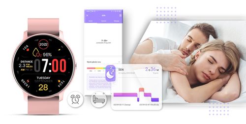 smartwatch giewont różowy gw120-1 na Arena.pl