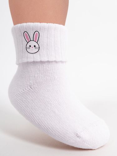 Skarpety dziewczęce bawełniane króliczek 3PAK 20-22 YOCLUB na Arena.pl