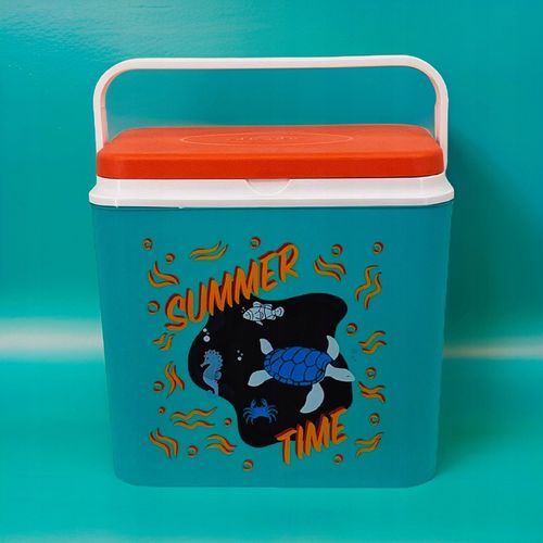 Przenośna LODÓWKA TURYSTYCZNA 24L na Wkłady Mrożące, SOLIDNY uchwyt na Arena.pl