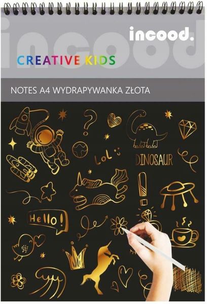 Notes A4 Wydrapywanka Złota, P6 zdjęcie 1