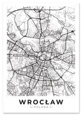 Plakat mapa Wrocław plan miasta 61x91 cm