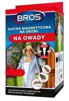 moskitiera siatka przeciw owadom do drzwi 160cm x 220cm biała bros