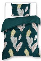 Pościel Satynowa 140X200 Piórka 18412