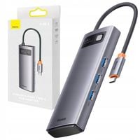 Hub 8w1 Baseus USB-C do USB 3.0 HDMI USB-C PD RJ45 Rozdzielacz Adapter