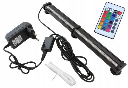 OŚWIETLENIE LED RGB LAMPKA AKWARIOWA LAMPA DO AKWARIUM 15 DIOD 4W 230V ZD87 na Arena.pl