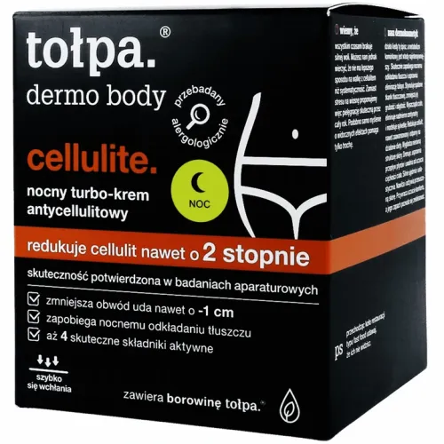 TOŁPA Nocny turbo-krem antycellulitowy ujędrniający modelujący 250 ml na Arena.pl