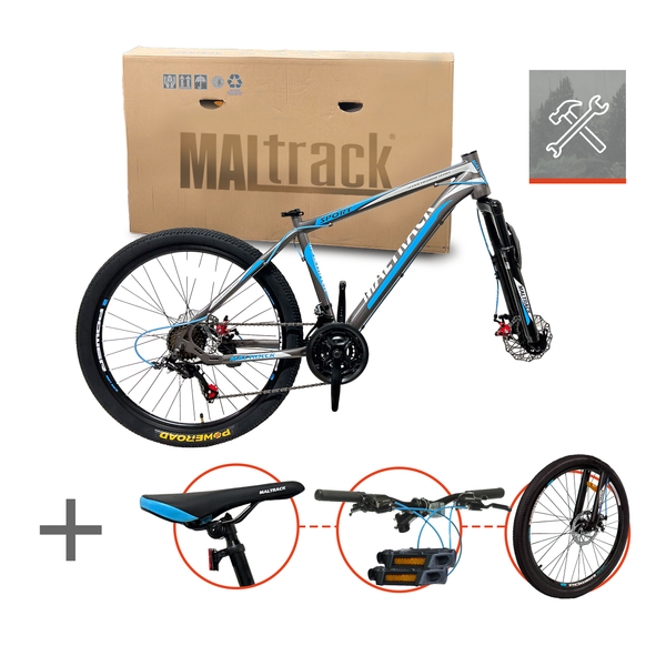 Rower Górski MTB MalTrack SPORT GRAY BLUE 26" zdjęcie 5