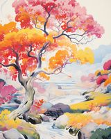 Plakat 40x50cm Roztańczony Krajobraz