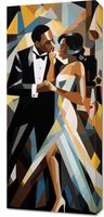 Obraz 40x90cm Jazzowa Wieczorna Harmonia